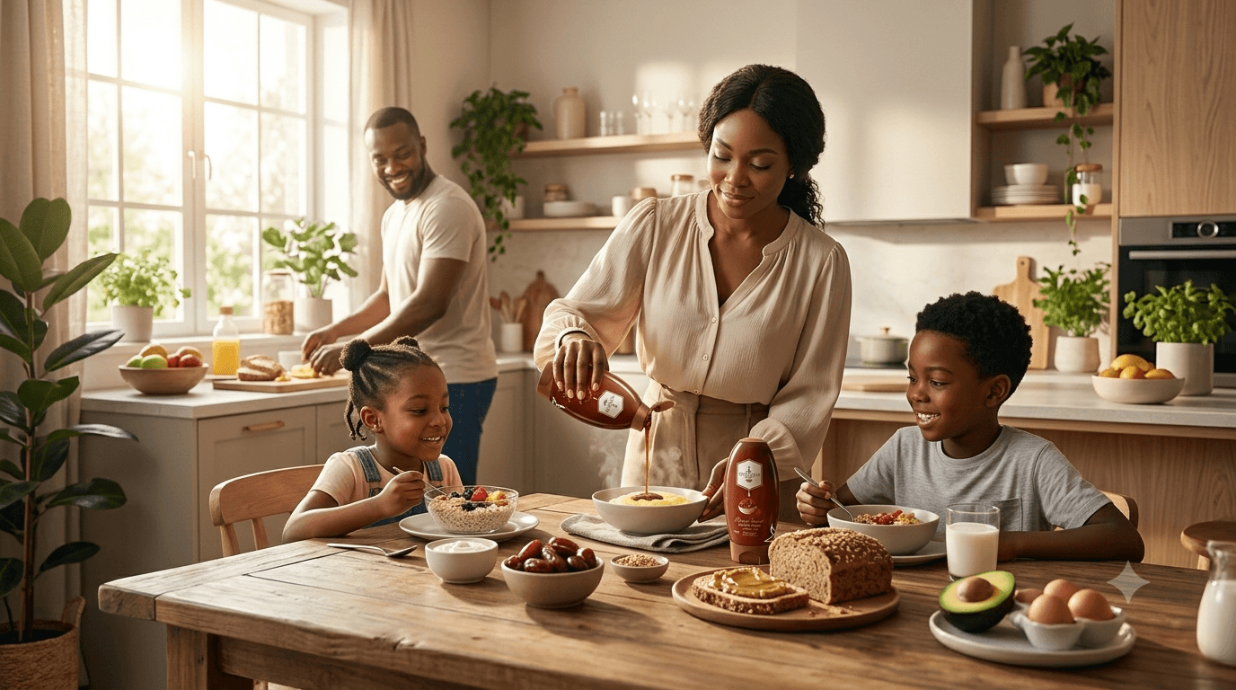 Bodyplant Date Syrup in use